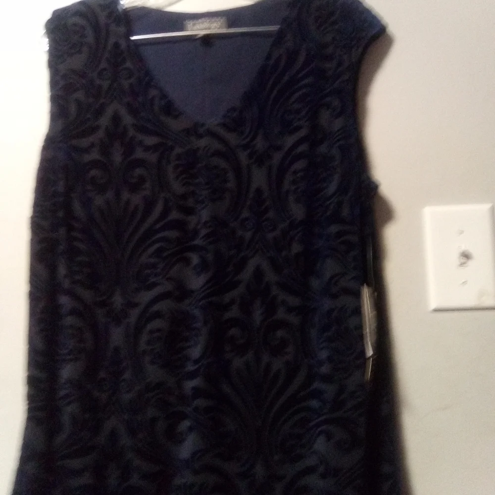 LUXOLOGY ladies blue hi-low dress. Size 14W.  NWT - Picture 6 of 11
